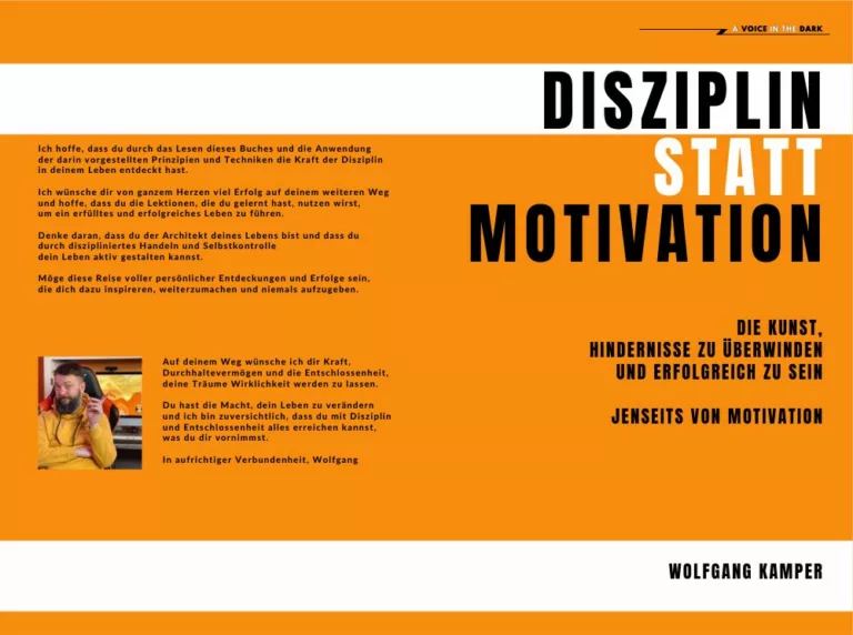 Disziplin Statt Motivation Wolfgang Kamper Buch Cover • Nachtwolf.tv