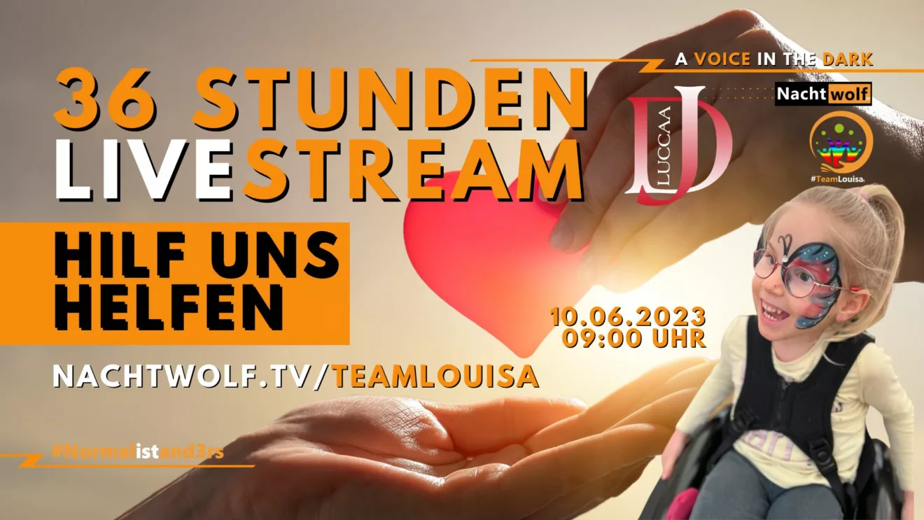 Gemeinsam Stark: Ein 36-Stunden-Livestream für TeamLouisa und den Tag der offenen Herzen